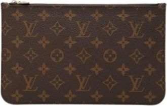 Louis Vuitton Pre-owned Neverfull Pouch - Dames - Vintage Clutch - Bruin - ONE Size - Vintage