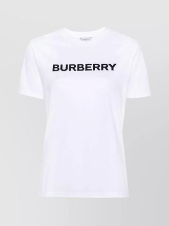 Burberry cotton ribbed crew-neck logo-print t-shirt