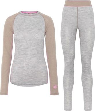 Kari Traa Kaia Set Merinounterw&auml;sche f&uuml;r Damen | grau