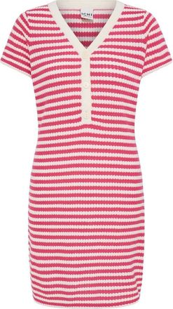 Ichi Abito Azalea Birch a Righe - - Dresses - Donna - Rosa - M
