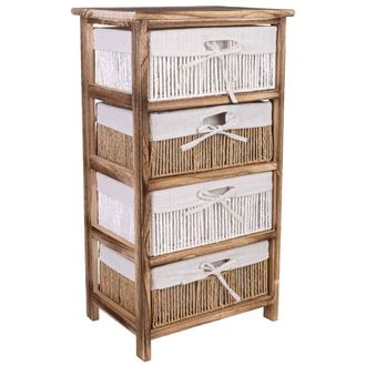 Wanderlust Deco Cajonera de madera marr&oacute;n 40x29x73 cm