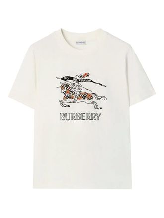 Burberry T-Shirt In Cotone Con Ekd Disegnato-Donna