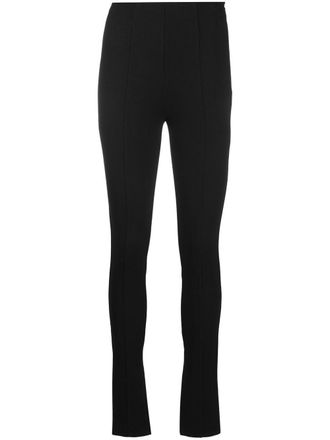 Anine Bing Max high-rise skinny trousers - Black
