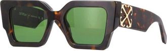 Off-white CATALINA Green Square Unisex Sunglasses OERI128 6055 55