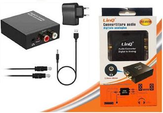 Trade Shop Trade Shop - Adattatore Convertitore Stereo 3.5mm Audio Da Digitale Ad Analogico Cavo Fo-av35