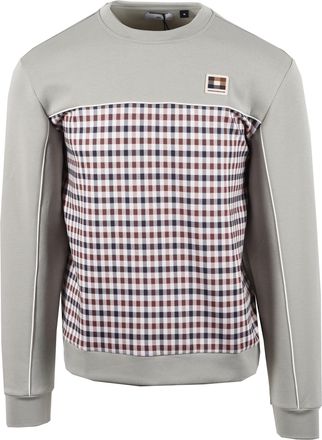 Aquascutum Mens CLUB CREWNECK SALVIA - Green Cotton - Size 2XL