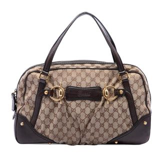 Gucci Pre-owned Gucci GG Canvas Jockey Boston Bag Ladies QV6CDO0DZFEQGYX9