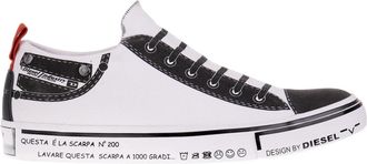 Diesel Imaginee Low Slip-On - Heren - Sneakers - Wit - 38 EU - Katoen - Schoenen