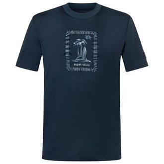 super.natural Palm Island Bio Jersey Tee Merinoshirt f&uuml;r Herren | blau