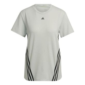 adidas (WMNS) adidas Train Icons 3-Stripes T-Shirt Asia Sizing Green HK6976