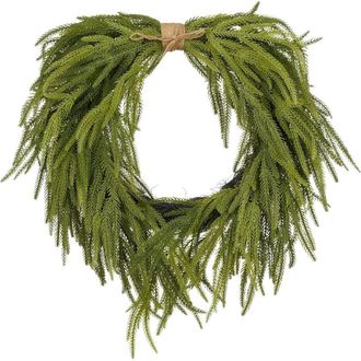 MiCa Decorations Corona decorativa verde h9xb47xl58cm