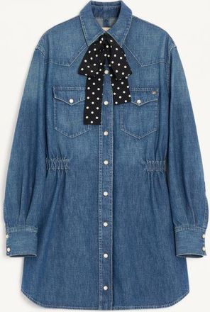 Valentino Midi Denim Dress Woman DENIM 36