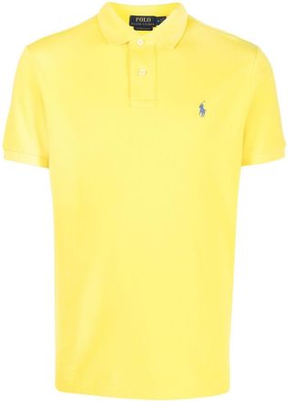 Polo Ralph Lauren logo-embroidered short-sleeved polo shirt - men - Cotton - S - Yellow