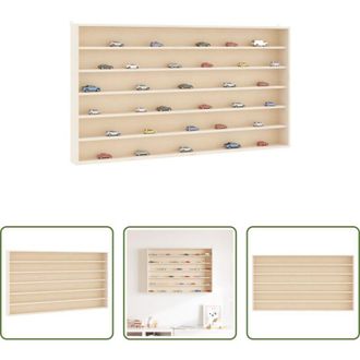 vidaXL Vetrina a parete - Teca da Collezione in Legno con 6 Ripiani 80x8,5x55 cm