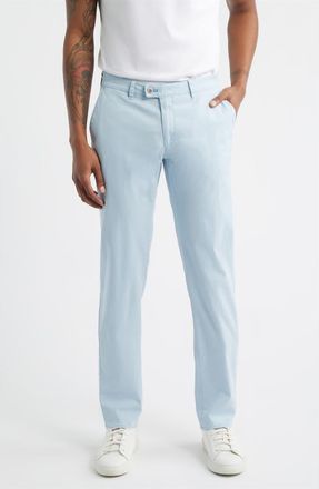 Brax Fabio IDX Flat Front Modern Fit Cotton Blend Chinos in Sky at Nordstrom, Size 30 X 34