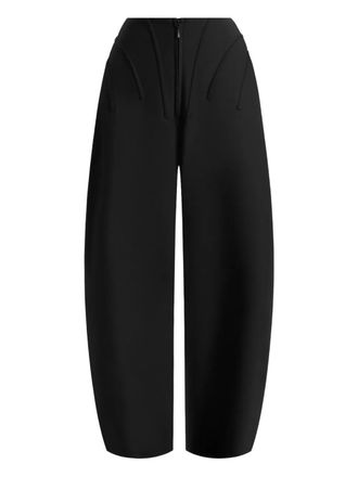 Mani&egrave;re De Voir Rafaela corset waist tailored trousers - Black