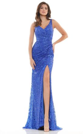 Colors Dress Sparkling Siren Gown In Royal