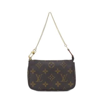 Louis Vuitton Marron Coated Canvas Pochette Pouch (Pre-Owned)