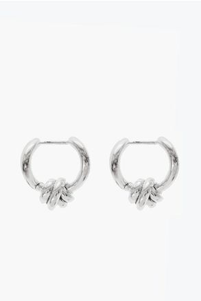 Bottega Veneta Orecchini a Forma di Nodo in Argento taglia Unica