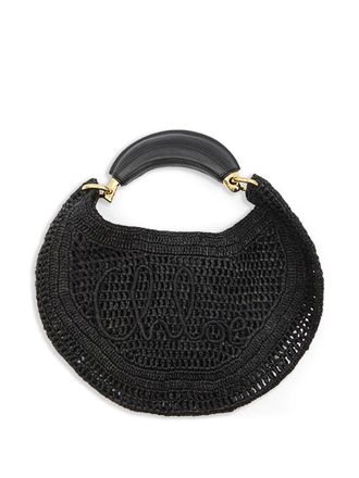 Chlo&eacute; Summer Banana Raffia Hobo-tas