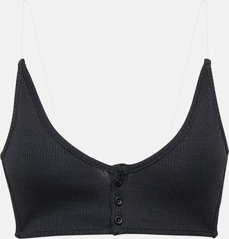 Y / Project Cotton jersey bralette