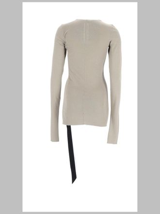 Rick Owens Long-Sleeved Cotton T-Shirt - Gray