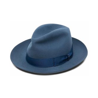 Borsalino Marengo Hoed - Heren - Accessoires - Blauw - Maat: 57 CM Wol