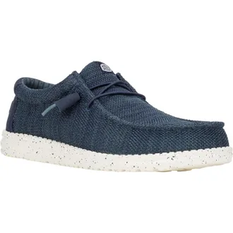 HeyDude Wally Stretch Polyester Heren Bootschoenen Navy