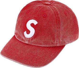 SUPREME SS26 Pigment Coated S Logo 6-Panel Red SUP-SS26-1019-RED