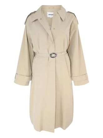 Apparis Ozzy belted trench coat - women - Cotton/Nylon/Cotton - S - Neutrals