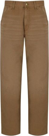 Carhartt Work in Progress Single Knee Pant - Heren - Wijde Broeken - Bruin - W30 - Katoen - Broeken