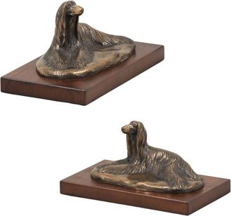 OEM Lebrel Afgano: Estatuilla De Perro, Figura De Oficina, Trofeo Para Una Exposici&oacute;n Canina De Art-dog