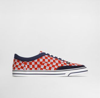 Dolce & Gabbana Dg Sailing Sneakers In Printed Canvas - Man Sneakers Multicolor 42.5