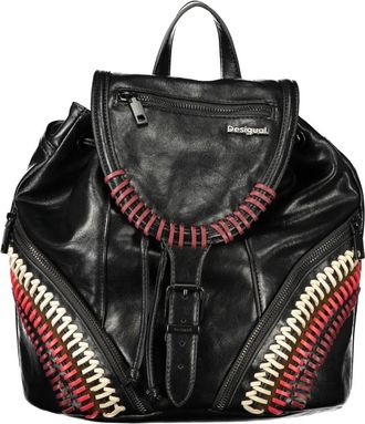 Desigual Sonique Tula Mini Backpack - Dames - Rugzakken - Zwart - ONE Size - Polyester - Tassen