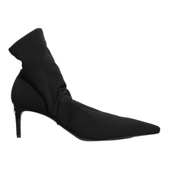 Dolce & Gabbana Heeled Boots, female, Black, Size: 10 US Slouchy Heeled Ankle Boots