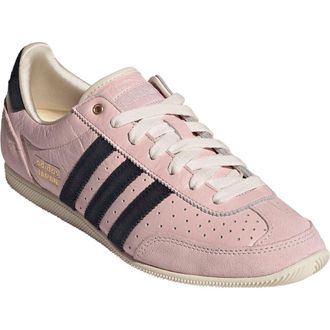 adidas Japan Low Top Sneaker in Sandy Pink/Black/Gold at Nordstrom, Size 11.5