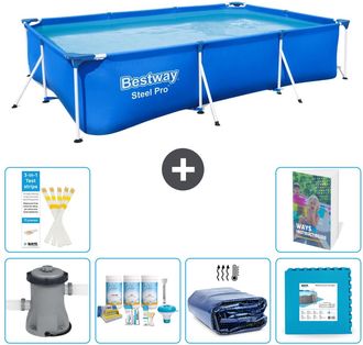 Bestway Piscina Bestway Steel Pro Rectangular - 300x201x66 Cm - 7-piezas S188