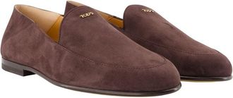 Tod's Womens Leather Loafer Brown Goatskin