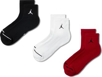 Nike Jordan Everyday Ankle Socks (3 Pairs) in Black | DX9655-902