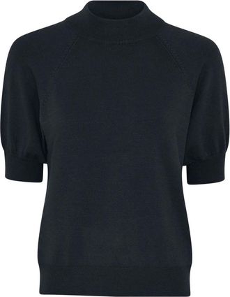 Bruuns Bazaar Ronde hals gebreid - Dames - Ronde hals truien - Blauw - XL - Nylon - Truien & Vesten