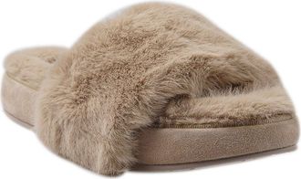 National Comfort Macklin Faux Fur Slipper in Natural at Nordstrom, Size 11