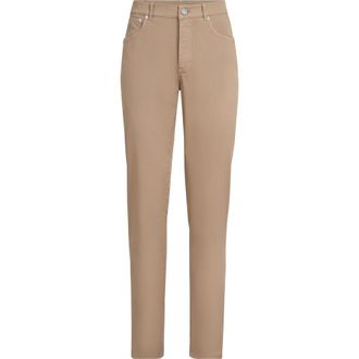 Brunello Cucinelli Comfort gabardine trousers in Biscuit at Nordstrom, Size 52 It