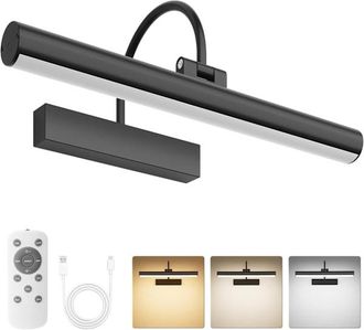 OEM L&aacute;mpara De Pared Recargable Con Mando A Distancia, Regulable, 3 Temperaturas De Color, Funciona Con Pilas, Tiene Temporizador Y Funci&oacute;n De Memoria