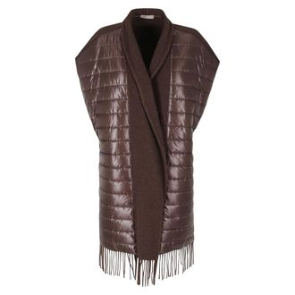 Herno Jassen, Dames, Bruin, M, Poncho Gilet