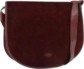 Balenciaga Pre-owned Cross Body Bags, female, Red, Size: ONE SIZE Pre-owned Suede balenciaga-bags