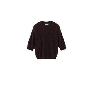 Roberto Collina Jersey de angora de manga corta - Knitwear - Mujer - Marr&oacute;n - M