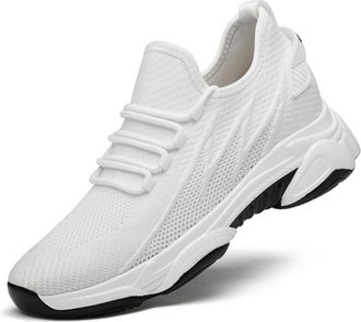 Generic Tallure Shoes Onne - 4 10cm Boost, Taller Trainers for Men 10/8/6cm Elevate Shoes Height Boosting Increasing Shoes (White 10cm, Adult, Men, 12.5, Nume