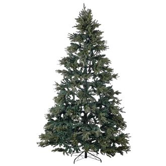 Beliani &Aacute;rbol De Navidad Artificial Tradicional Base Metal Pvc 240 Cm Verde Huxley