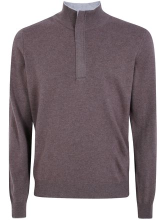 Gran Sasso Turtleneck Zip Long Sleeves Zip Turtle Neck