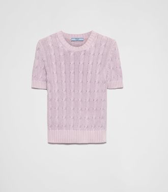 Prada Cotton crew-neck sweater